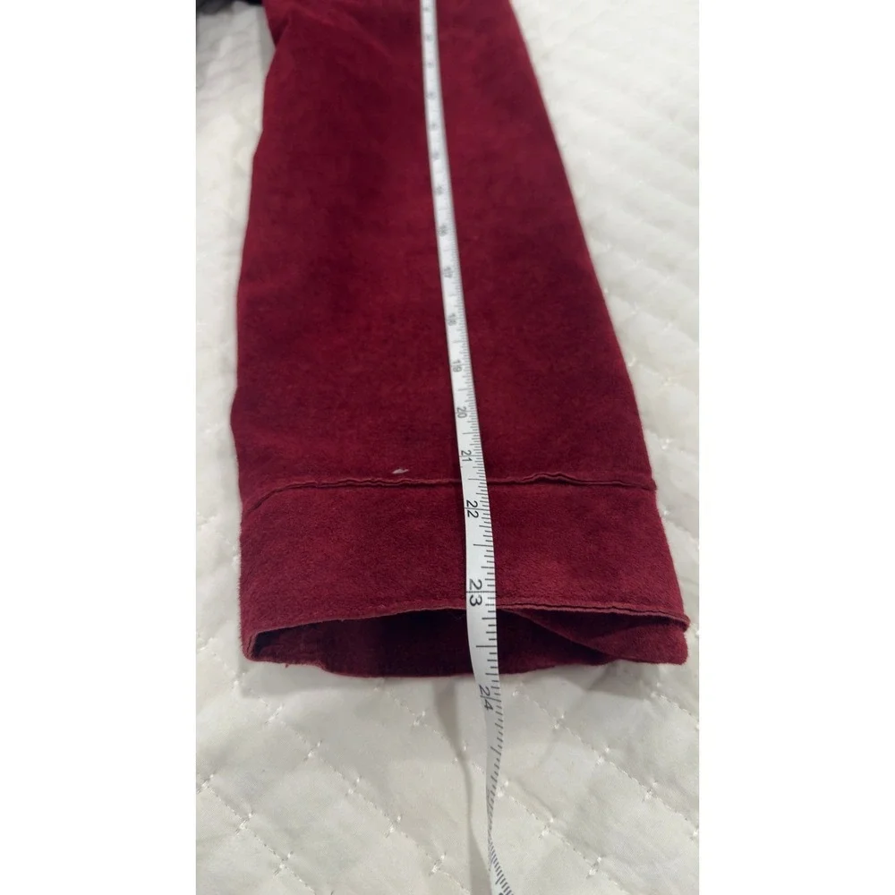 Vintage Brandon‎ Thomas Burgundy Red Suede Leather Blazer Jacket Womens M - Picture 8 of 8